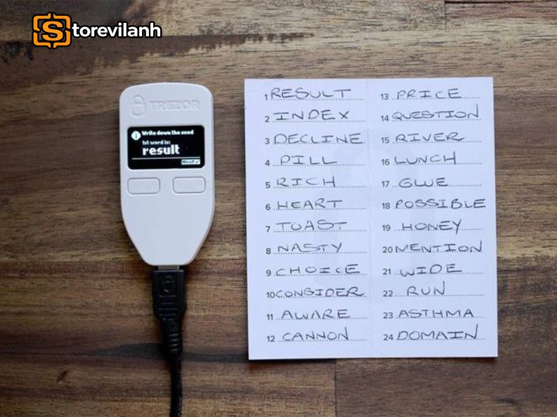 Seed Phrase được tạo tự động theo chuẩn BIP39 với 12 hoặc 24 từ ngẫu nhi&ecirc;n từ kho 2.048 từ tiếng Anh
