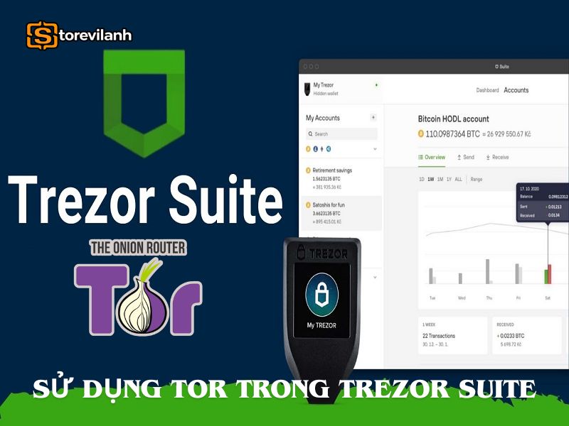 Sử dụng Tor trong Trezor Suite tăng cường quyền riêng tư