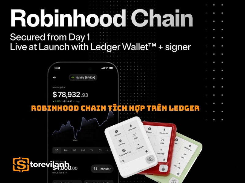 Robinhood Chain tích hợp trên Ledger, quản lý tài sản an toàn