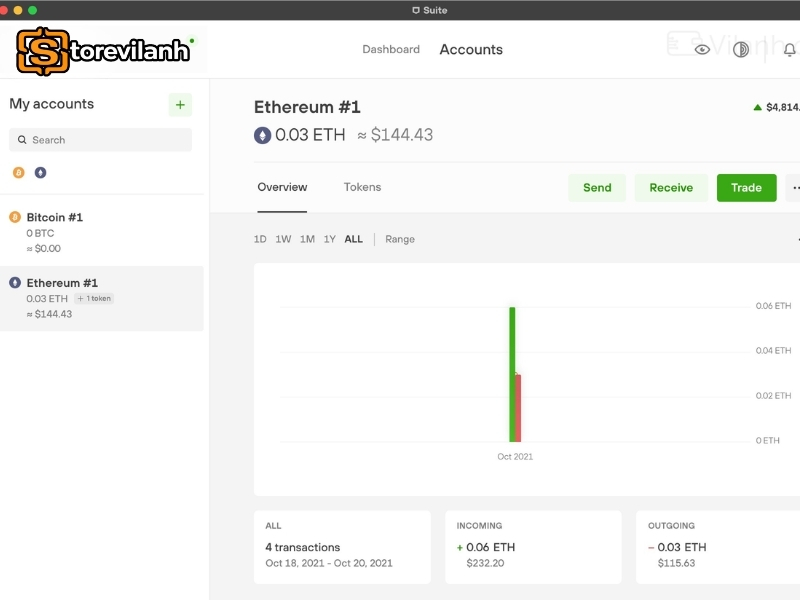 Trezor Suite mặc định kết nối m&aacute;y chủ SatoshiLabs, c&oacute; thể d&ugrave;ng node ri&ecirc;ng hoặc Tor