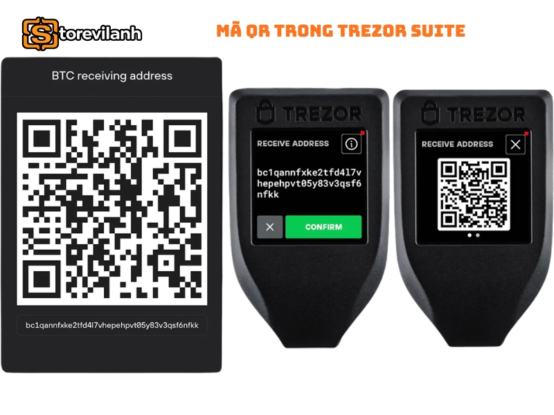 Mã QR trong Trezor Suite: Cách hiển thị, quét và sử dụng an toàn