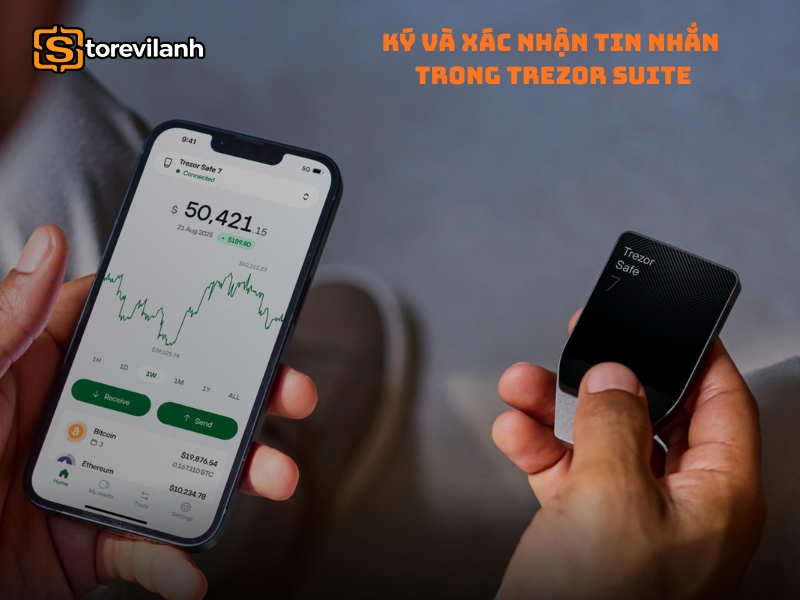 Ký và xác nhận tin nhắn trong Trezor Suite - Hướng dẫn chi tiết