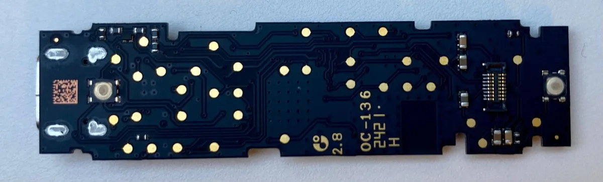 Mặt sau bo mạch Ledger Nano X revision 3 (m&agrave;u đen)